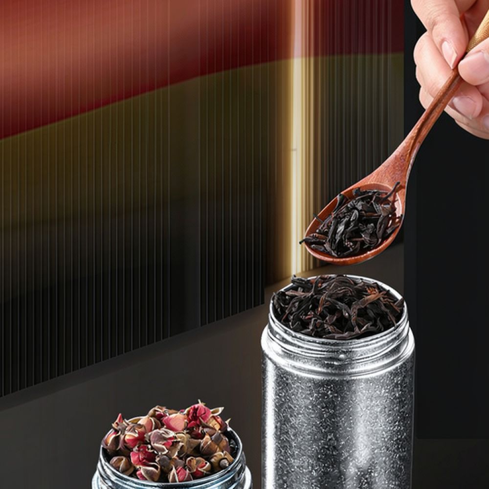 Herbal Tea - 휴대용 티타늄 보관 용기, 가볍고 밀폐성이