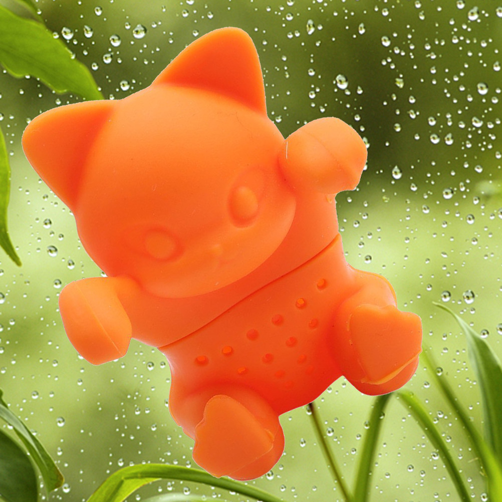 식품 등급 실리콘으로 제작된 고양이 모양의 티 인퓨저, - Herbal Tea 리뷰 및 가격
