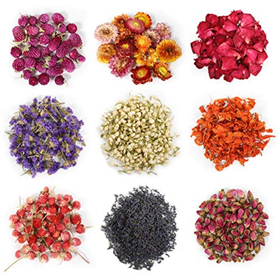 9봉지 건조 꽃, 100% 천연 건조 꽃 허브 키트 ( - Dried Herbs 리뷰 및 가격