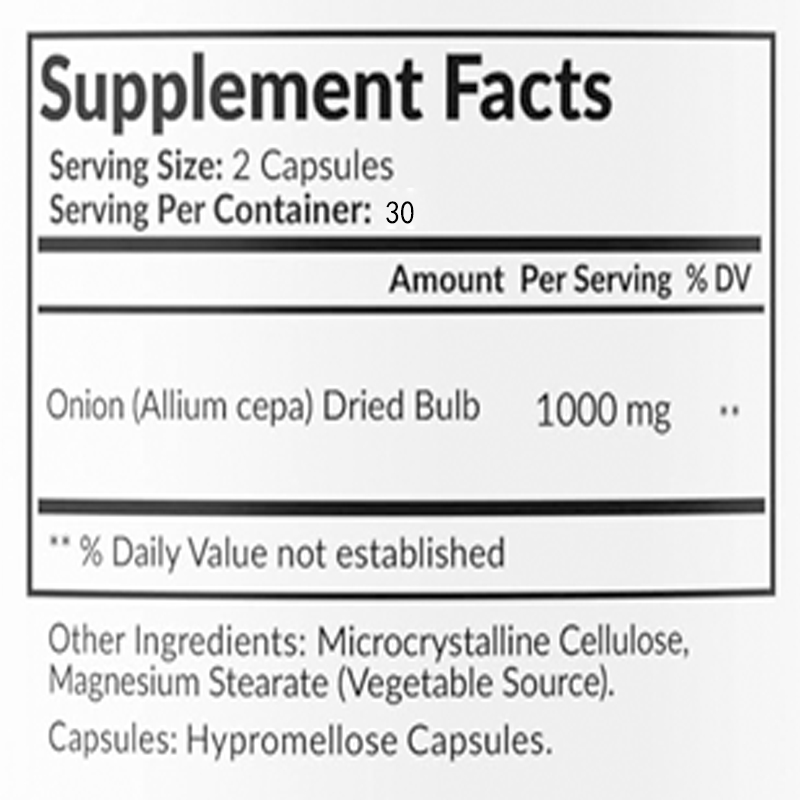 천연 양파 추출물 1000mg - 알리움 세파 허브 보 - Herbal Supplement 리뷰 및 가격