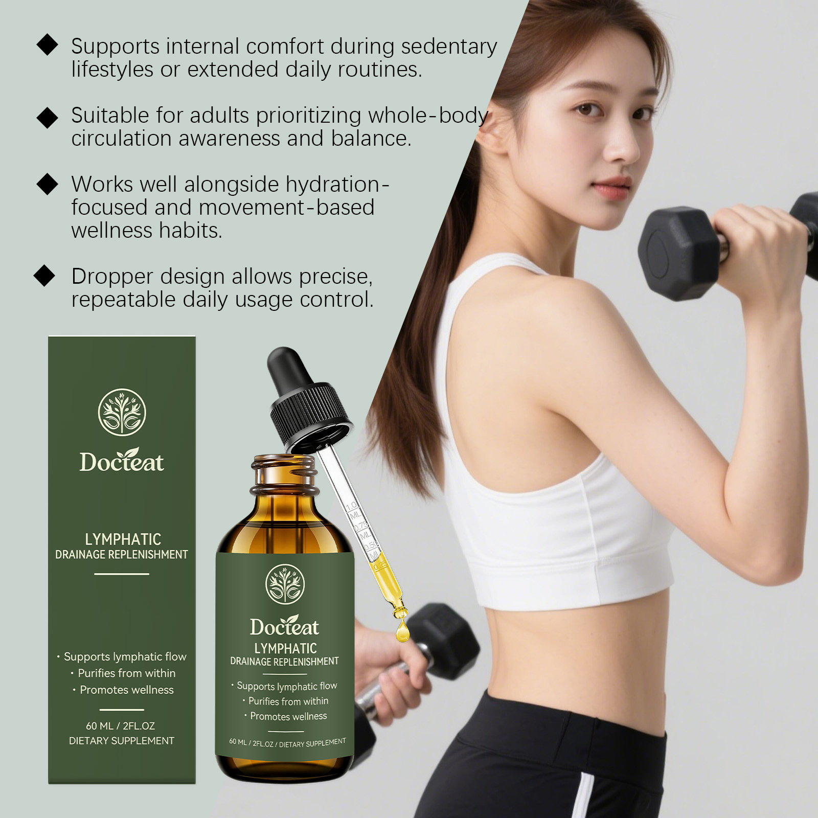 림프 배수 드롭스 유기농 허브 림프 디톡스 클렌즈 지원 - Herbal Supplement 리뷰 및 가격