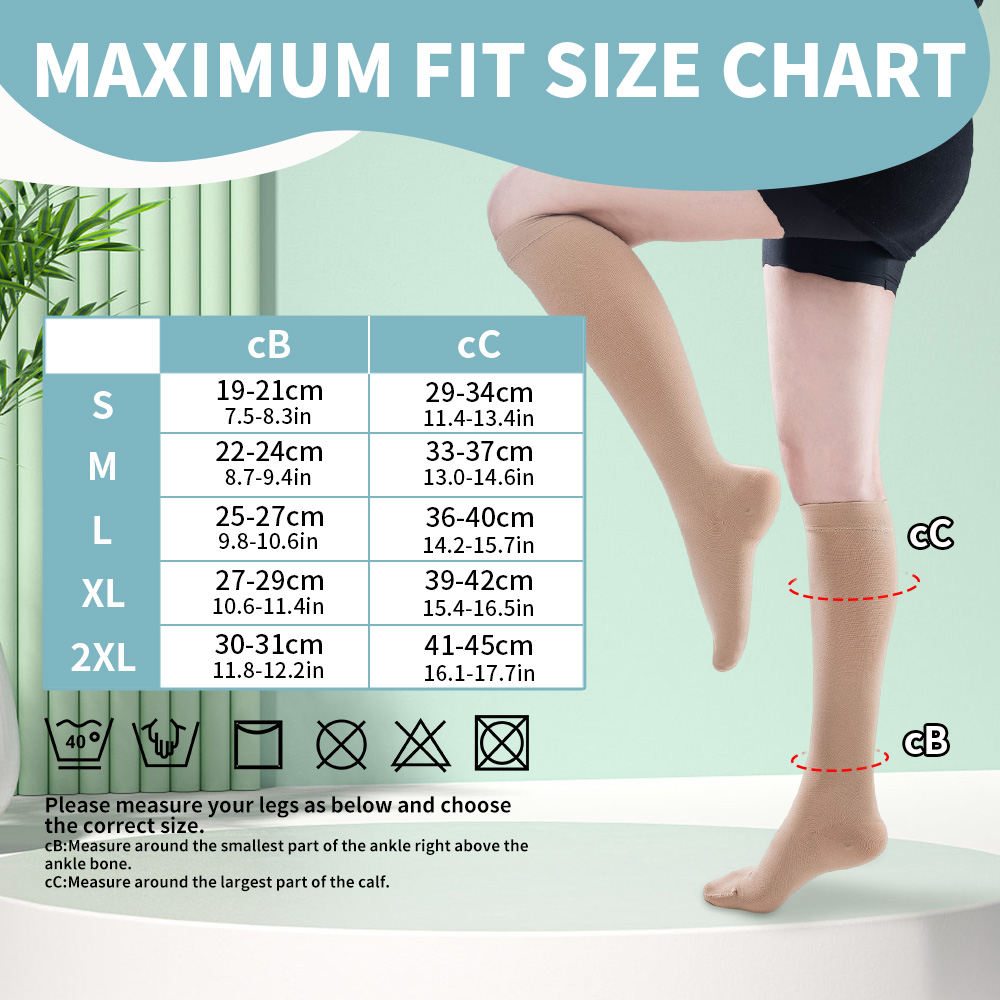 Legbeauty 23-32mmHg 의료 압축 송아지  - Echinacea 리뷰 및 가격