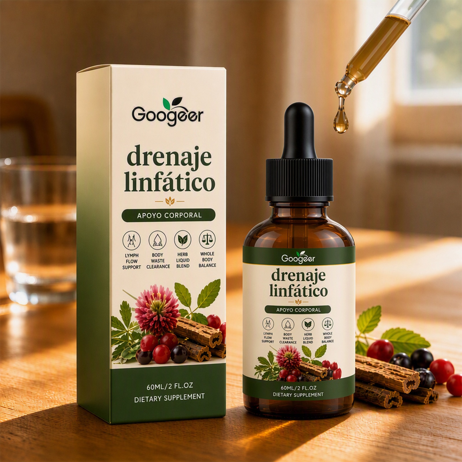 60ml 구기어(Googeer) 림프 순환 촉진 허브  - Herbal Supplement 리뷰 및 가격